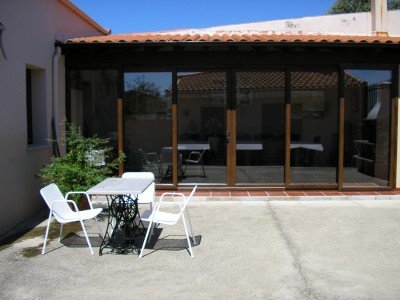 porche y patio de la casa